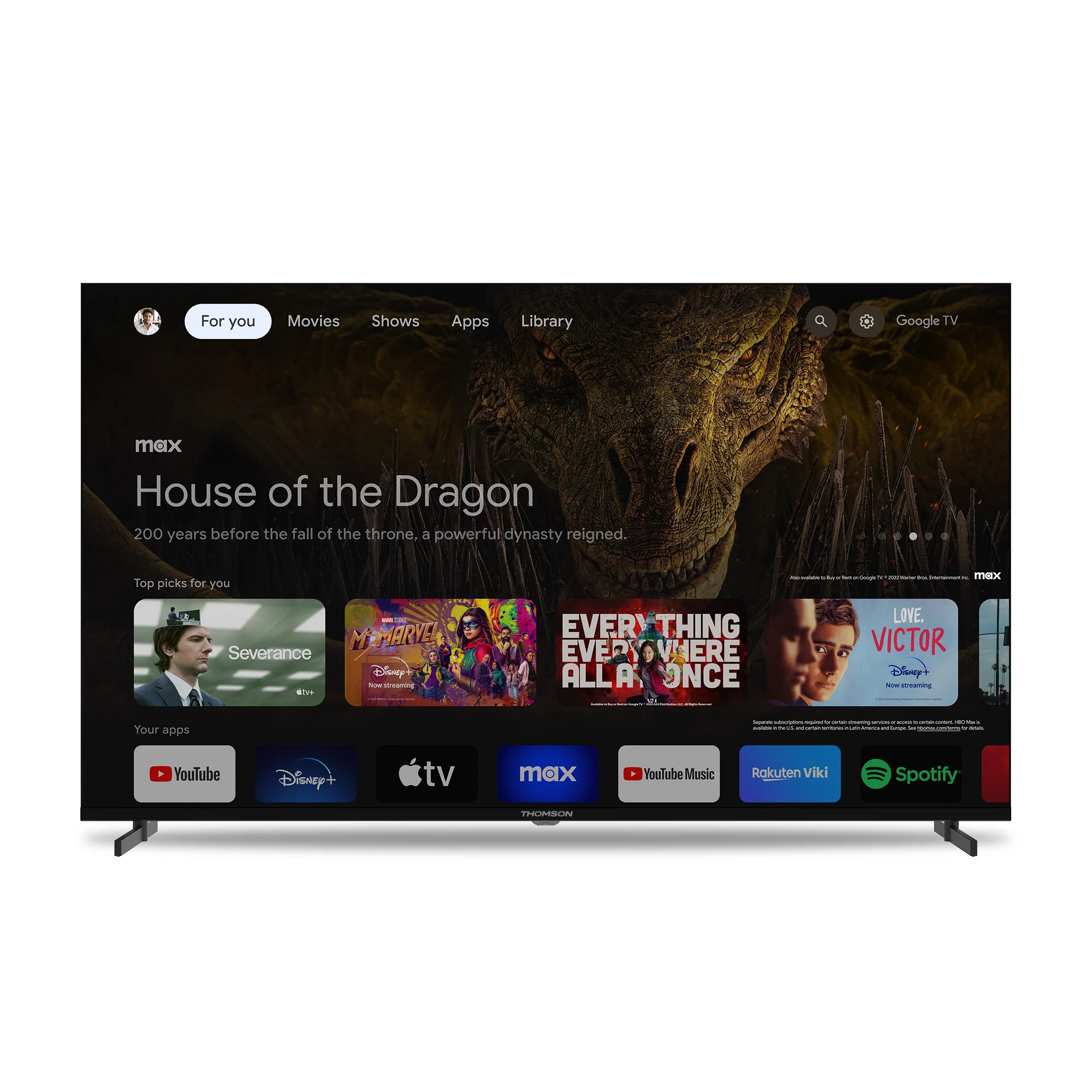 Google TV UHD Side Feet - Image 20