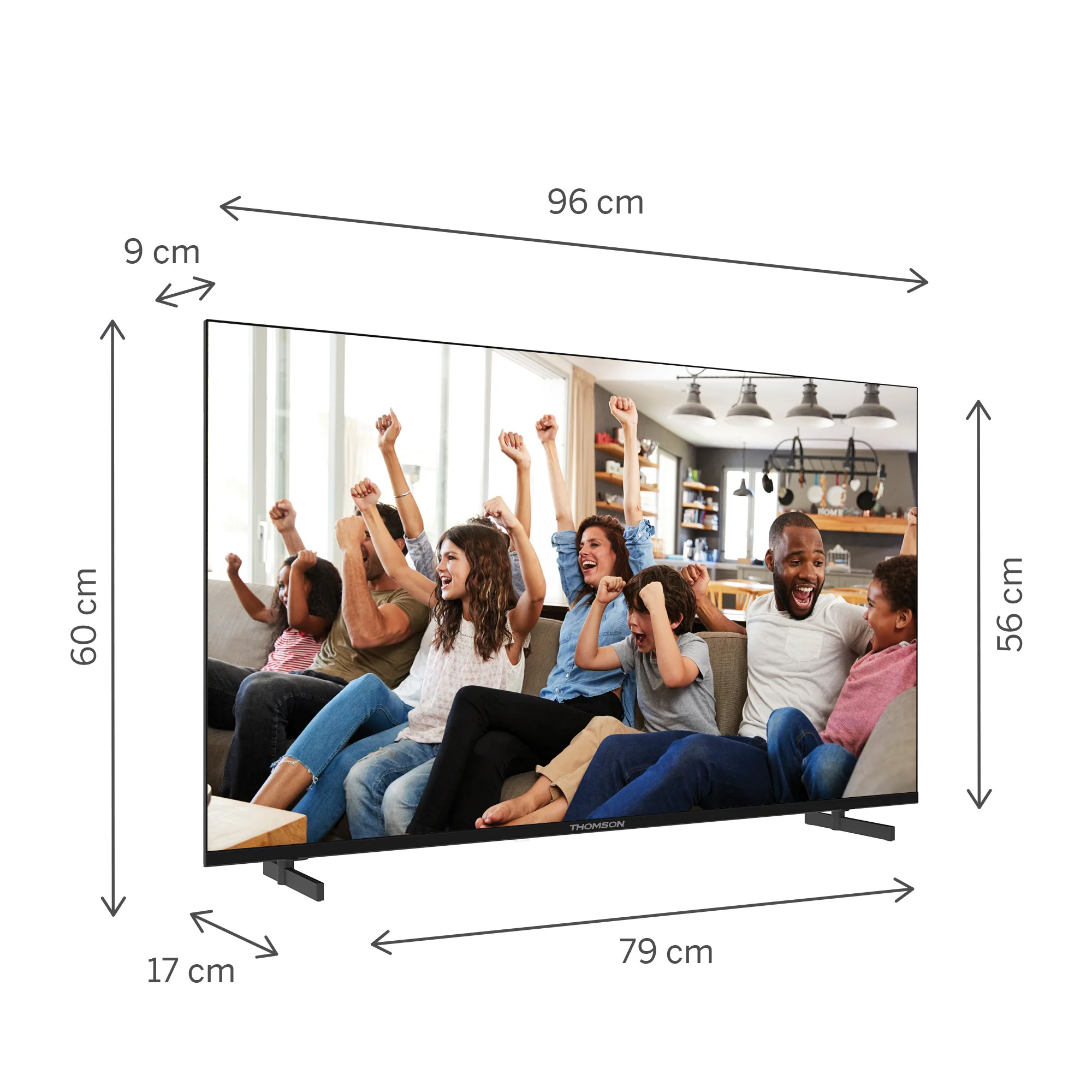 Google TV UHD Side Feet - Image 3